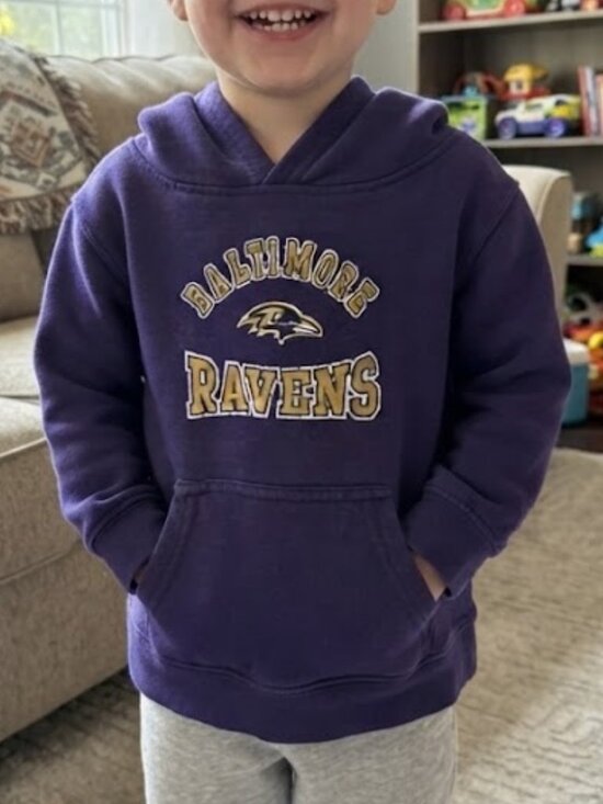 Nfl Apparel Other - NFL TEAM APPAREL Baltimore Ravens Kids Purple Hoodie Sweatshirt Size 3T